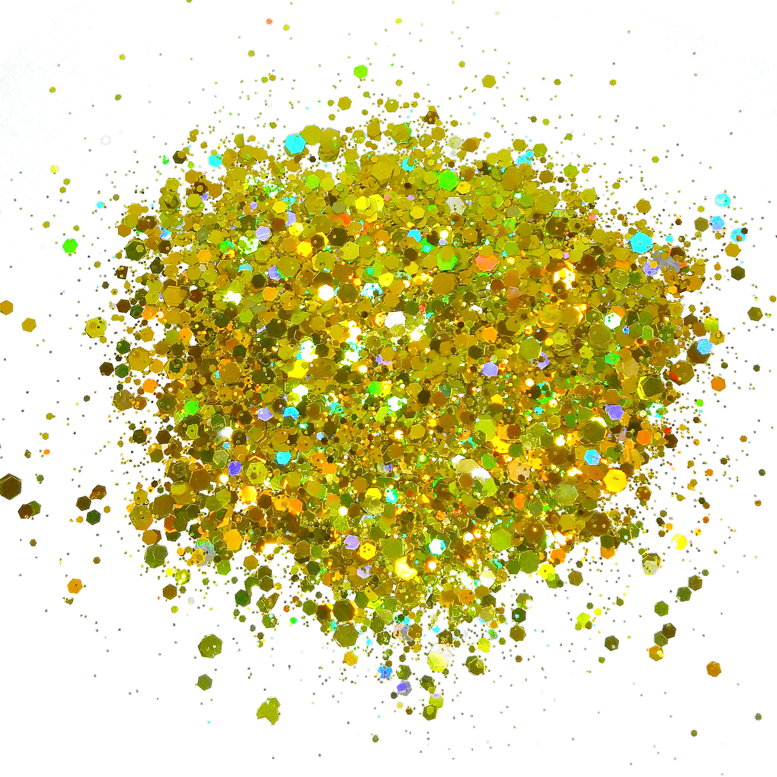  Yellow Gold Holographic Chunky Glitter Mix By Crazoulis Glitter