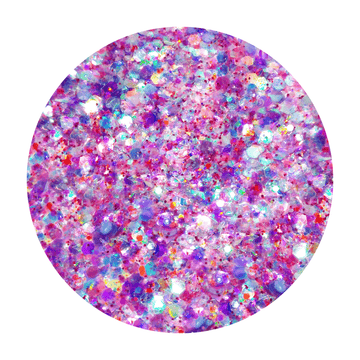 Pink and Purple Iridescent Chunky Glitter Mix - Enchanted  By Crazoulis Glitter